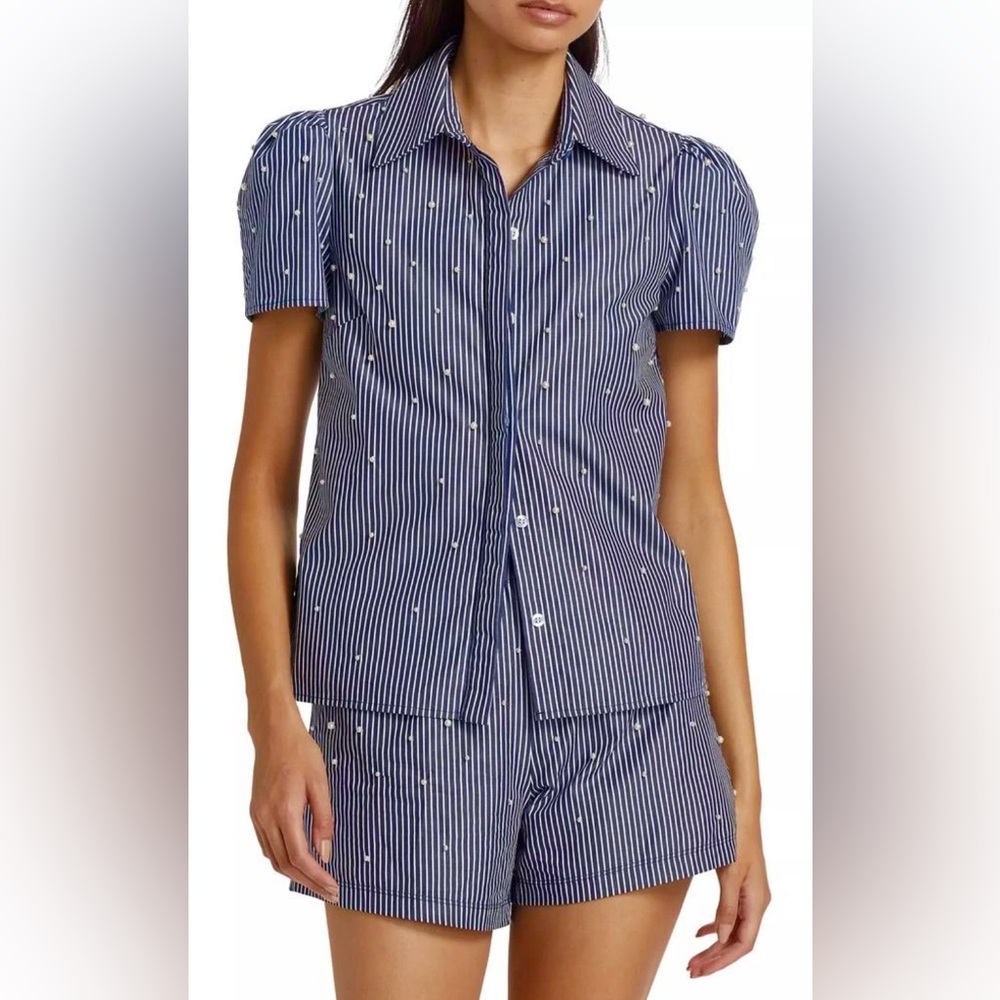 NWOT WOMENS SMALL MEDIUM GENERATION LOVE MURPHY PEARL SHIRT BETTY SHORTS OUTFIT